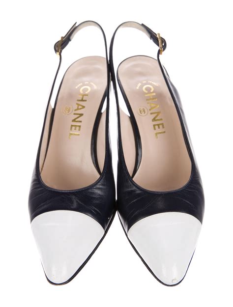 chanel pointed toe slingback